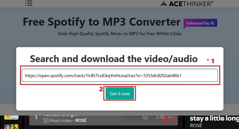 paste the link into the tool