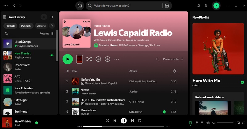 spotify desktop app to access cached songs