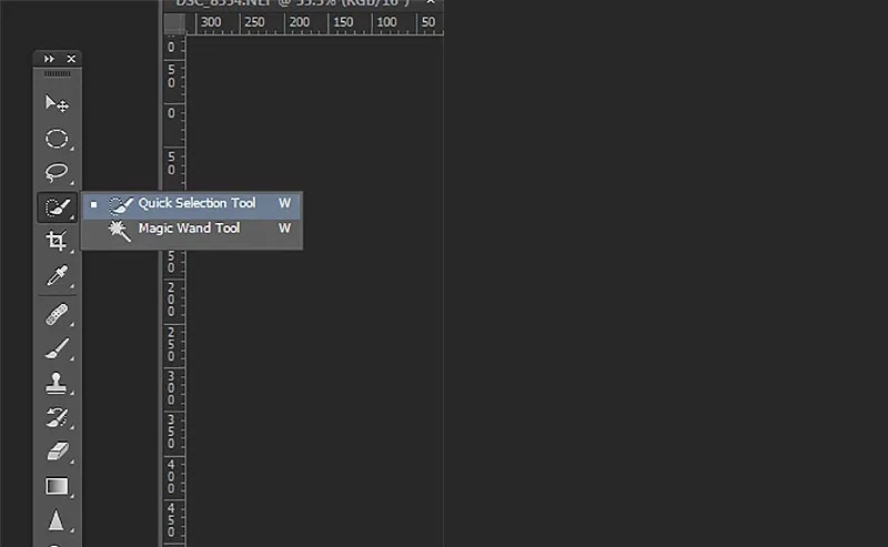 remove background in photoshop using quick selection tool
