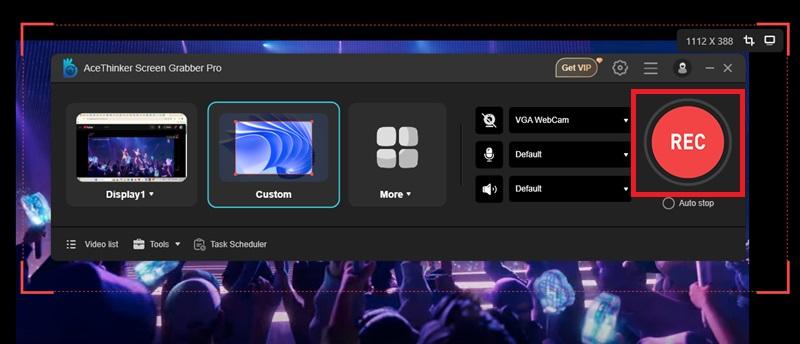 start your recording