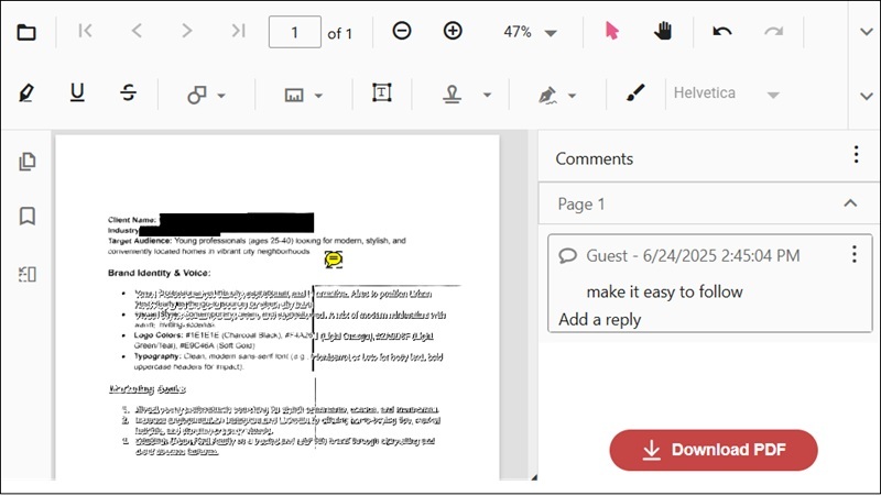 view comments in pdf pdfgear online