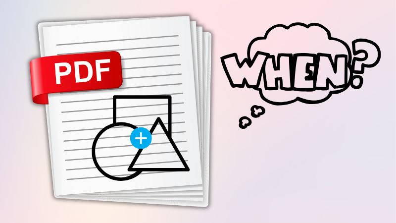 when to add shapes to pdf