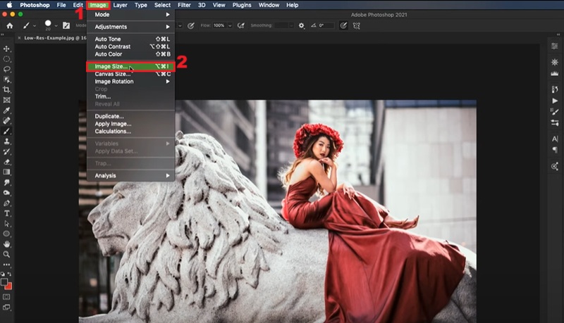 access image size
