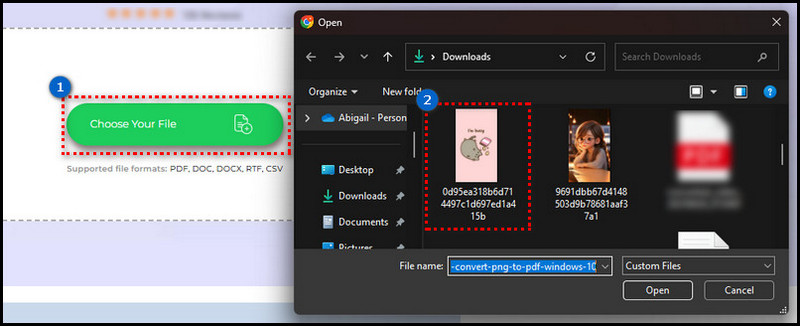 upload jpg image
