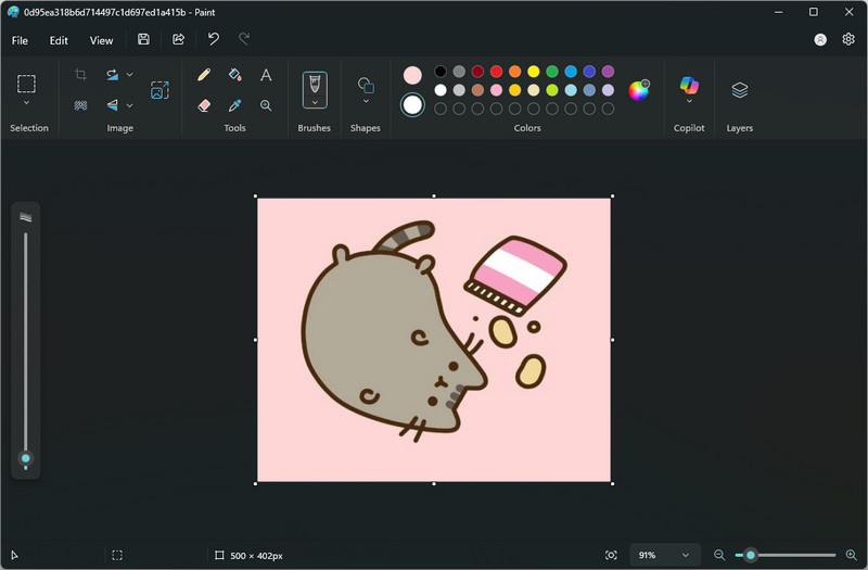 upload image on ms paint