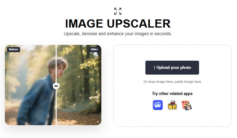 ace online image upscaler main homepage