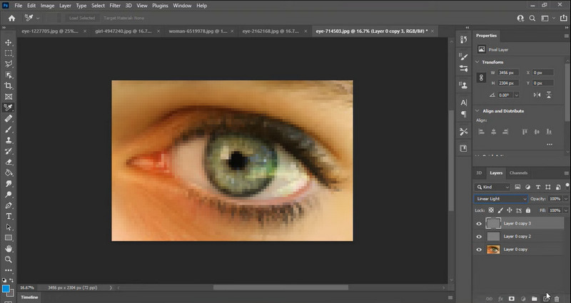 fix pixelated image in photoshop