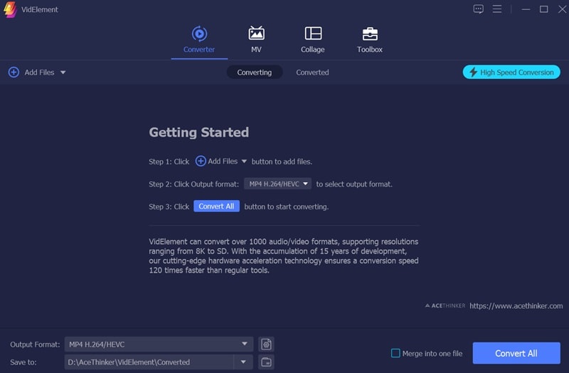 videlement interface