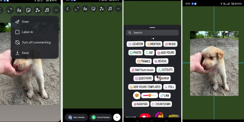 re-adding photo or video over colored background
