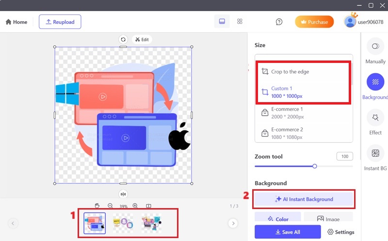 remove background using photo editor