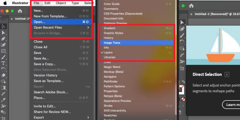 remove background illustrator using image trace