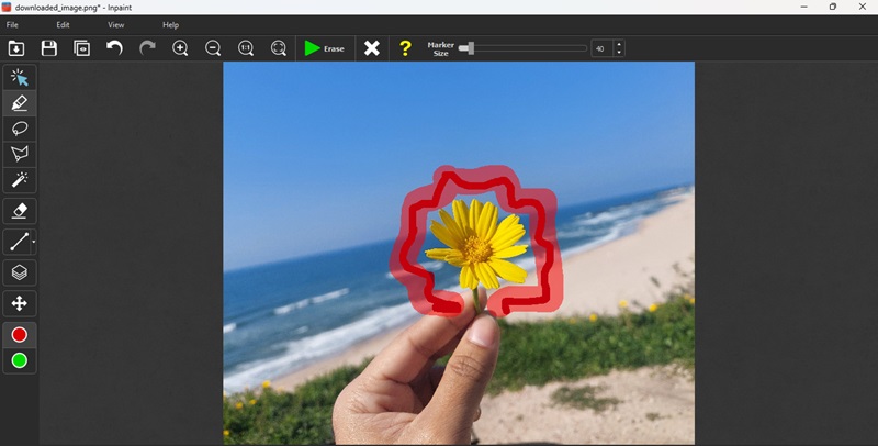 remove drawings using inpaint online