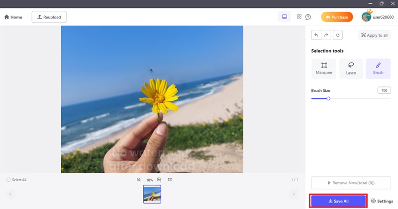 save the edited image to your computer
