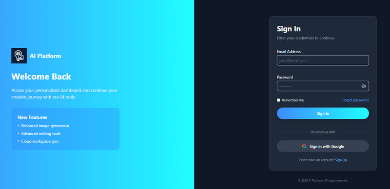 sign up or create an account