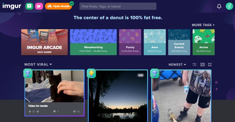 photobucket alternative imgur homepage