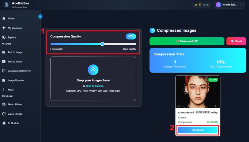 compress image