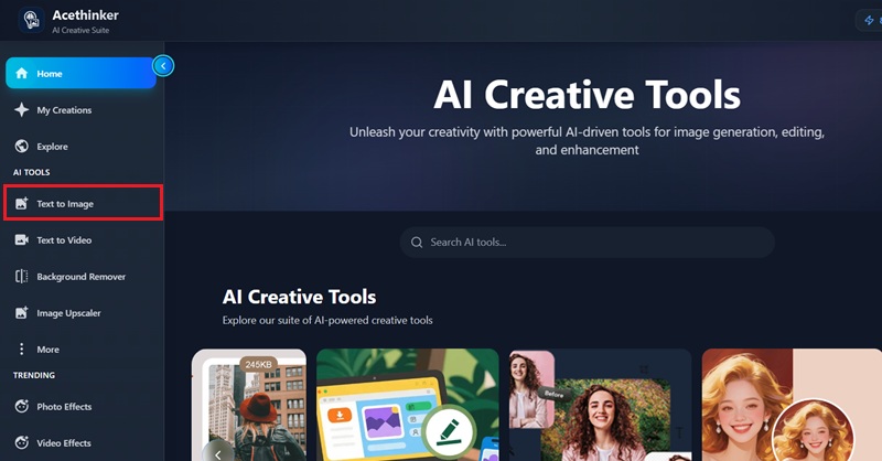 access text to image