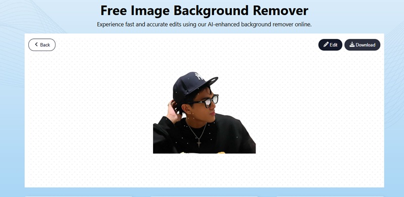 let ai remove the image background