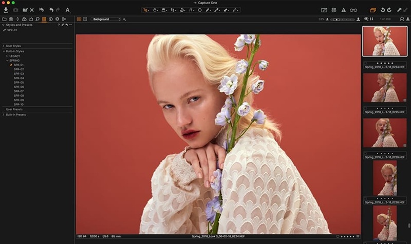 capture one pro interface