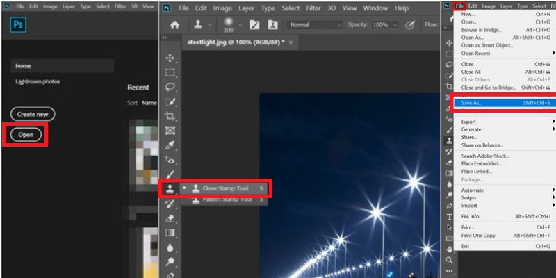 remove glare with photoshop