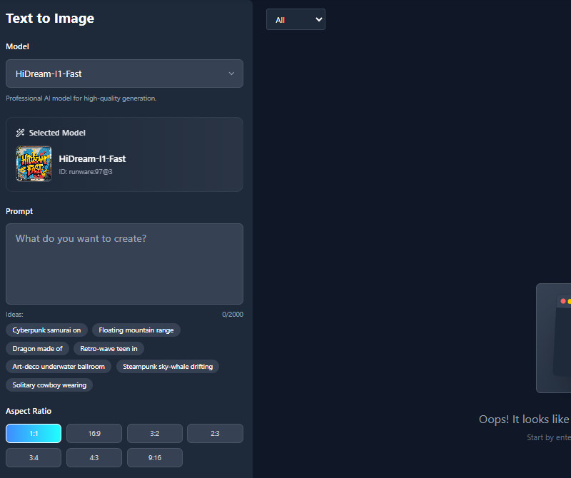 access the generator