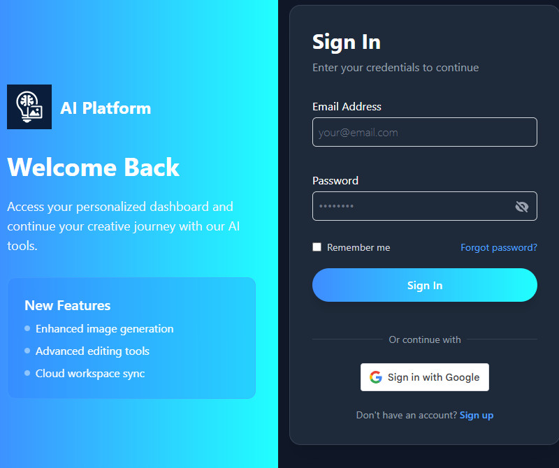 visit the ai generator