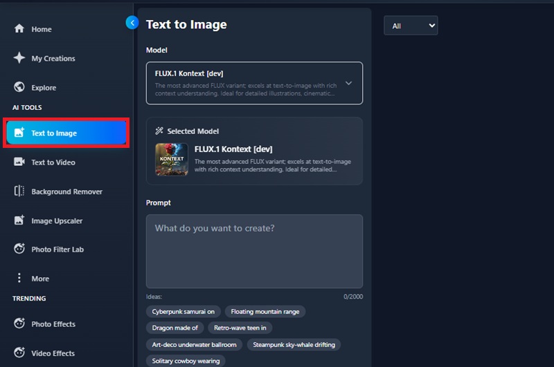 access the online tool