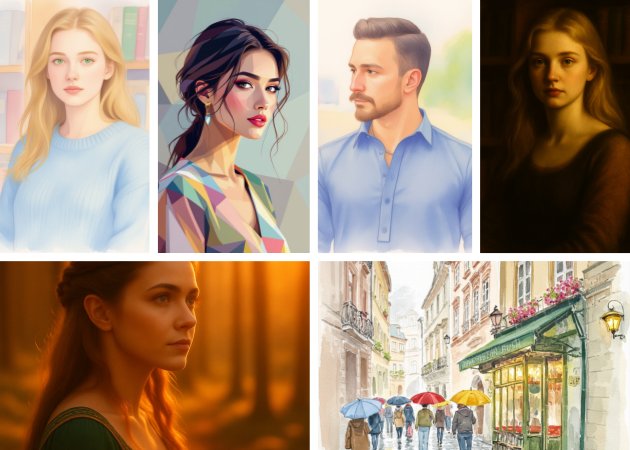 switch between photo styles