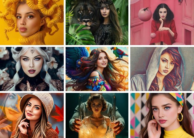 wide range of artistic styles