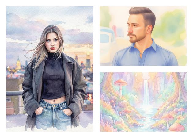 get realistic watercolor painting results