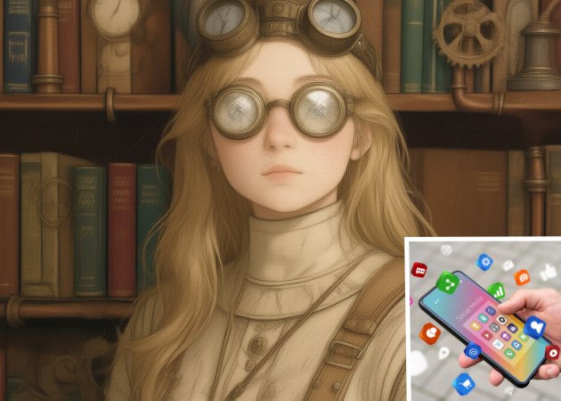 share the output on social media