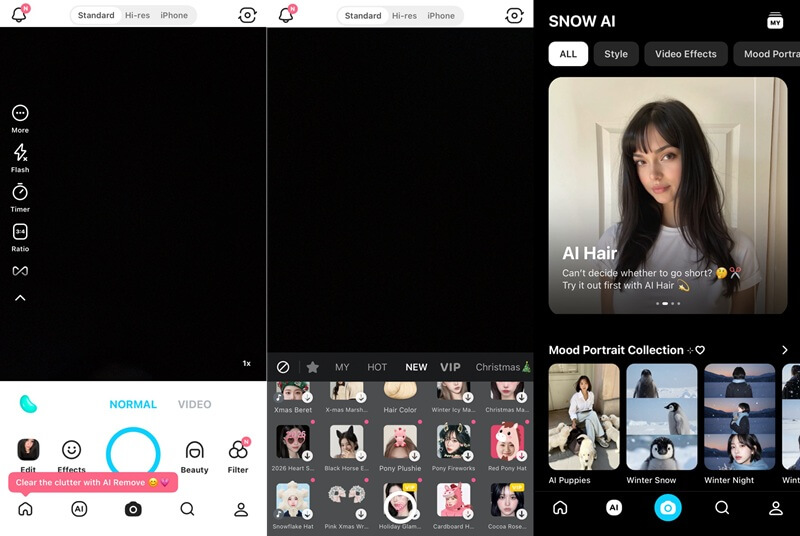 snow filters and effects