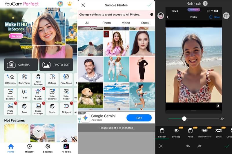 filter apps like snapchat youcam editing tools
