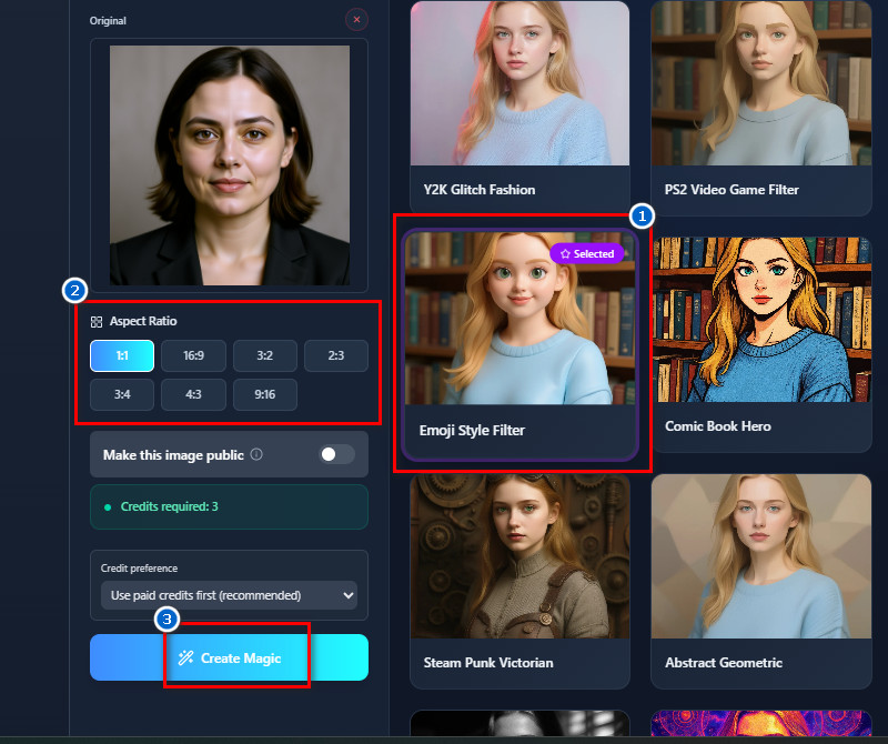 apply the emoji filter