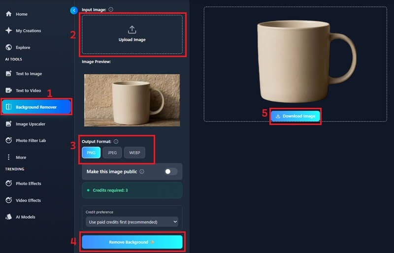 online background removal