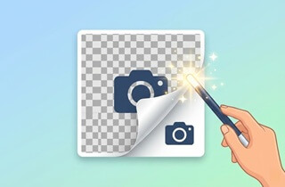 remove checkered background from image