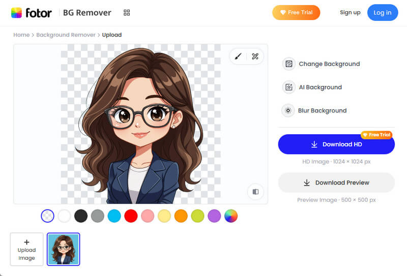 fotor background remover